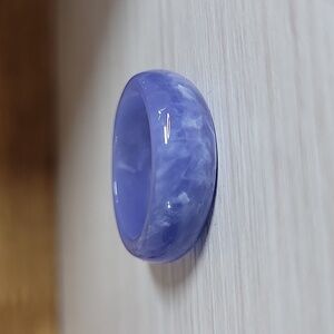 PERIWINKLE MARBLED ACRYLIC CONTOUR BAND
